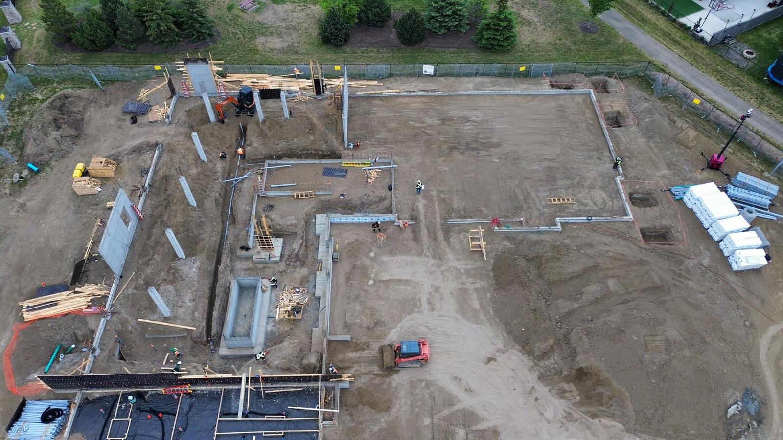 Concrete construction project by Via Construction LTD