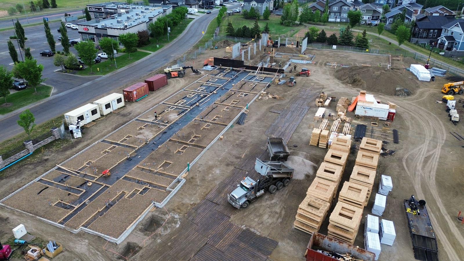 Commercial concrete work by Via Construction LTD