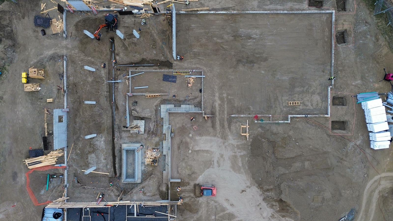 Concrete finishing project by Via Construction LTD