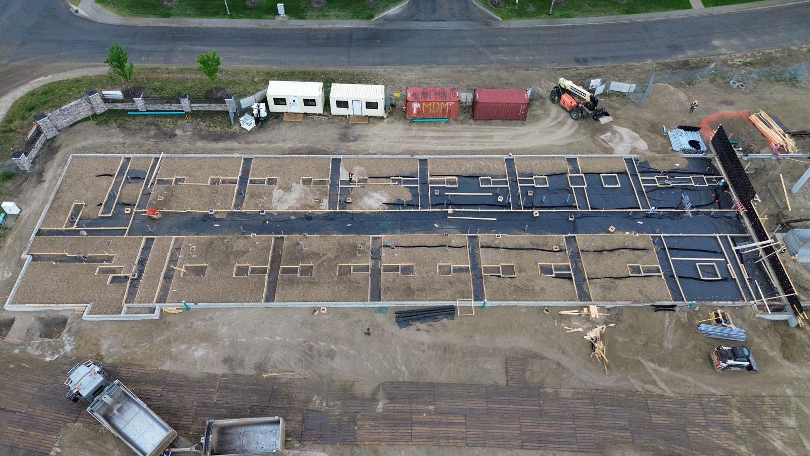 Residential concrete installation by Via Construction LTD